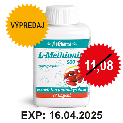 Výpredaj – L-Methionin 500 mg, 97 tbl.